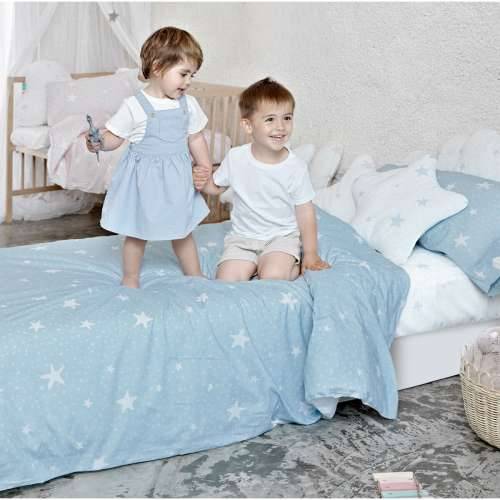 Set pokrivača za poplun HappyFriday Basic Kids Plava Krevet od 80/90 2 Dijelovi Cijena