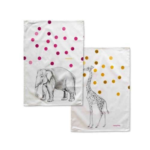 Kuhinjska Krpa HappyFriday Savanna Pisana 70 x 50 cm (2 kom.) Cijena
