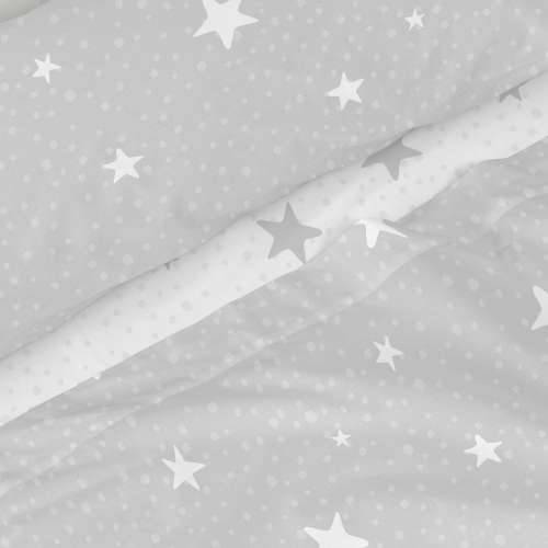 Set posteljine HappyFriday Basic Kids Little star Siva Krevet od 105 180 x 270 cm 2 Dijelovi Cijena