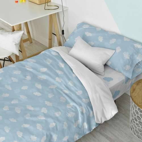 Set pokrivača za poplun HappyFriday Basic Kids Plava Krevet od 105 2 Dijelovi Cijena