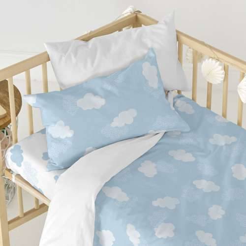 Set pokrivača za poplun HappyFriday Basic Kids Plava Dječji krevetić 2 Dijelovi Cijena