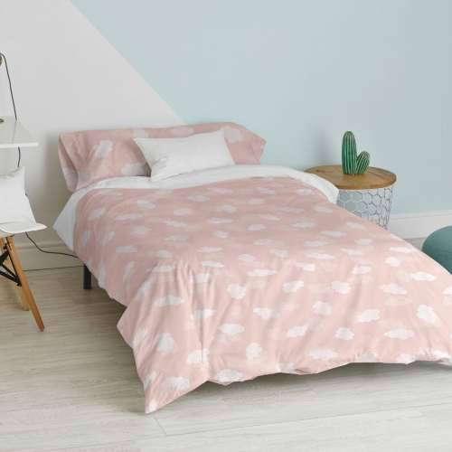 Set pokrivača za poplun HappyFriday Basic Kids Roza Krevet od 105 2 Dijelovi Cijena