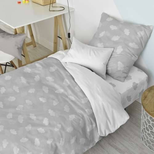 Set pokrivača za poplun HappyFriday Basic Kids Siva Krevet od 80 2 Dijelovi Cijena