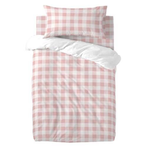 Set pokrivača za poplun HappyFriday Basic Kids Roza Dječji krevetić Vichy 2 Dijelovi Cijena