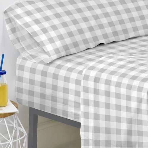 Podesiva plahta HappyFriday Basic Kids Siva 90 x 200 x 32 cm Vichy Cijena