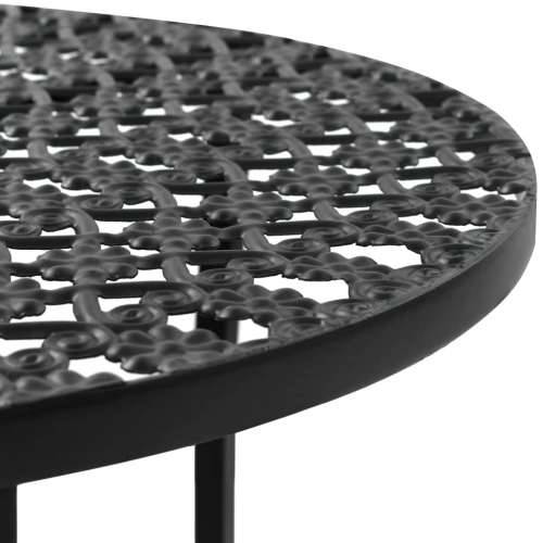 Bistro stol crni 40 x 70 cm metalni Cijena