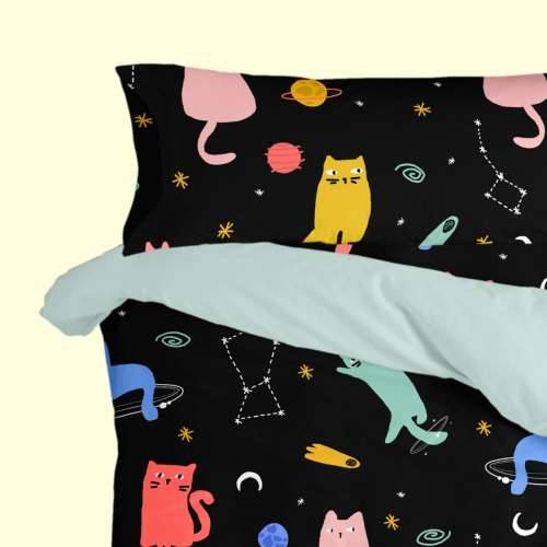 Jastučnica HappyFriday Aware Cosmic cats Pisana 45 x 125 cm Cijena