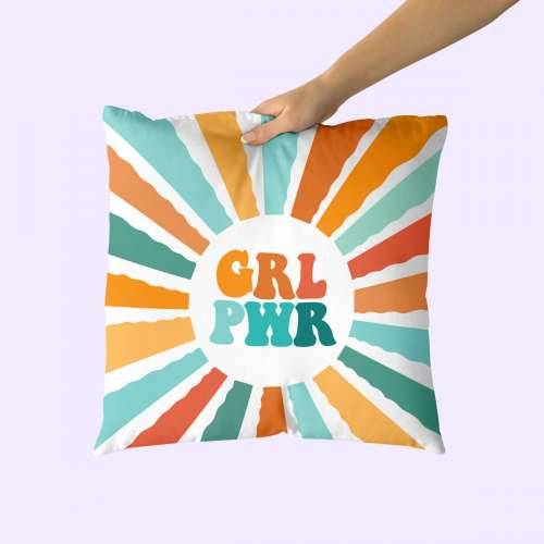 Jastučnica HappyFriday Aware Girl power Pisana 50 x 50 cm 2 Dijelovi Cijena