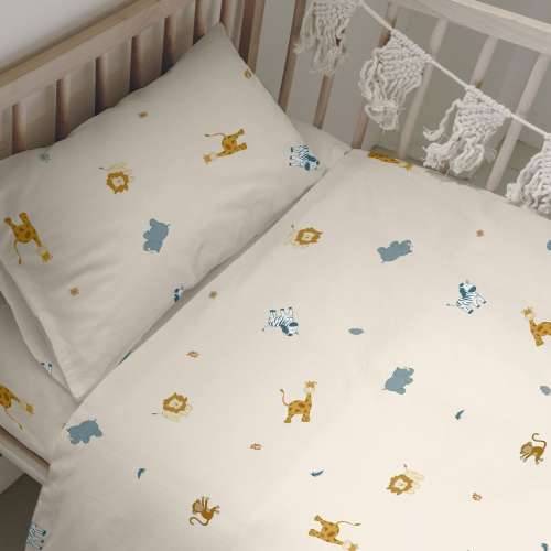 Set pokrivača za poplun HappyFriday Mini Animals Pisana Dječji krevetić 2 Dijelovi Cijena