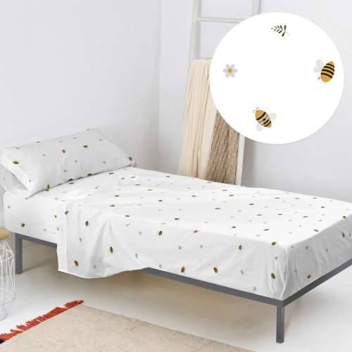 Set posteljine HappyFriday HF Mini Honey Pisana Krevet od 105 2 Dijelovi Cijena