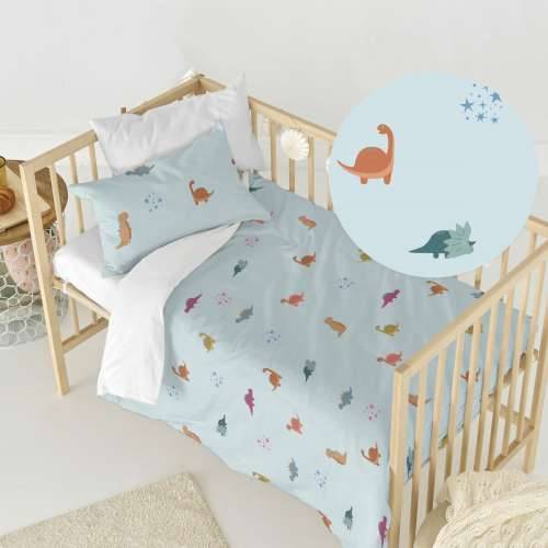 Set pokrivača za poplun HappyFriday Mini dinosaur Pisana Dječji krevetić 2 Dijelovi Cijena