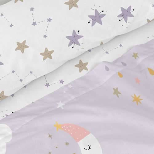Set posteljine HappyFriday Moshi Moshi Moons Pisana Krevet od 80/90 2 Dijelovi Cijena