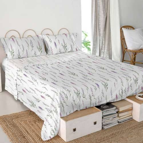 Set posteljine HappyFriday Lavender Pisana Krevet od 180/200 Cijena