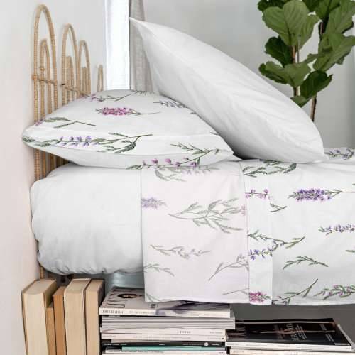 Set posteljine HappyFriday Lavender Pisana Krevet od 180/200 Cijena