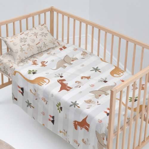 Set posteljine HappyFriday Moshi Moshi Dino family  Pisana Dječji krevetić 2 Dijelovi Cijena