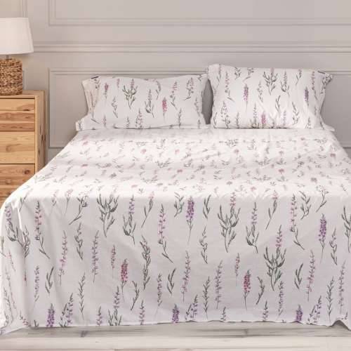 Set posteljine HappyFriday Lavender Pisana Krevet od 135/140 Cijena