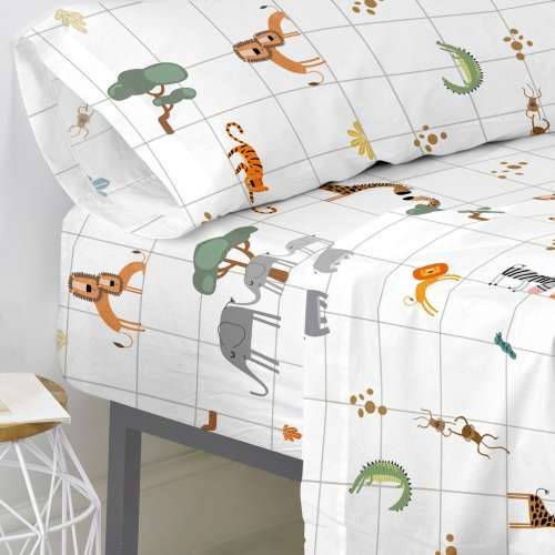Podesiva plahta HappyFriday Mini savanna Pisana 105 x 200 x 32 cm Cijena