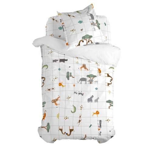 Set pokrivača za poplun HappyFriday Mini savanna Pisana Krevet od 80 2 Dijelovi Cijena