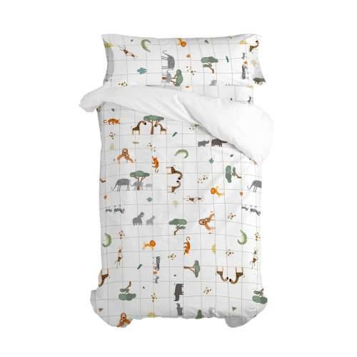Set pokrivača za poplun HappyFriday Mini savanna Pisana Krevet od 105 2 Dijelovi Cijena