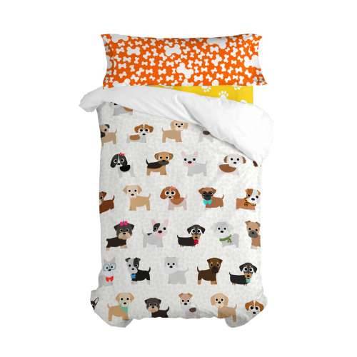 Set pokrivača za poplun HappyFriday Mr Fox Dogs Pisana Krevet od 105 2 Dijelovi Cijena