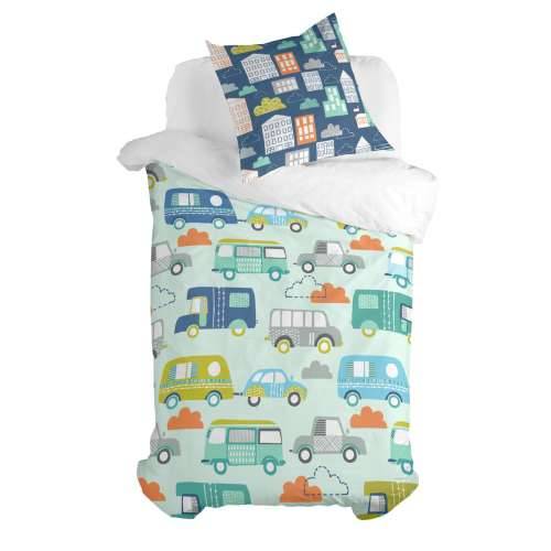 Set pokrivača za poplun HappyFriday Moshi Moshi Holidays Pisana Krevet od 80 2 Dijelovi Cijena