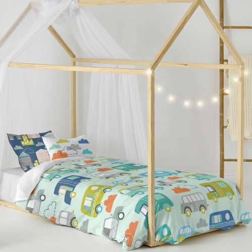 Set pokrivača za poplun HappyFriday Moshi Moshi Holidays Pisana Krevet od 80 2 Dijelovi Cijena