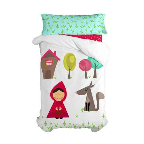 Set pokrivača za poplun HappyFriday Mr Fox Grandma  Pisana Krevet od 105 2 Dijelovi Cijena