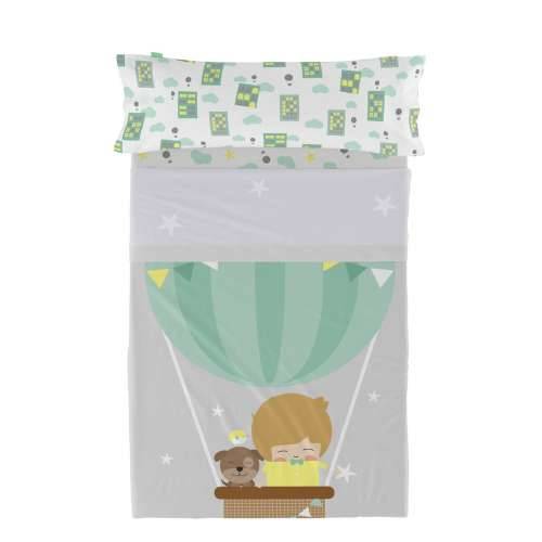 Set posteljine HappyFriday Happynois Air Balloon Pisana Krevet od 105 2 Dijelovi Cijena