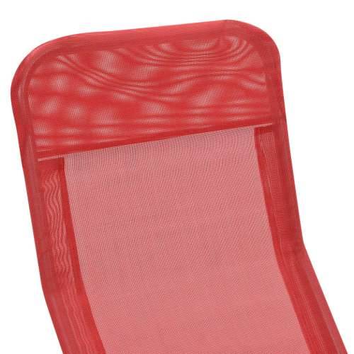 Sklopive ležaljke za sunčanje od tekstilena 2 kom crvene Cijena