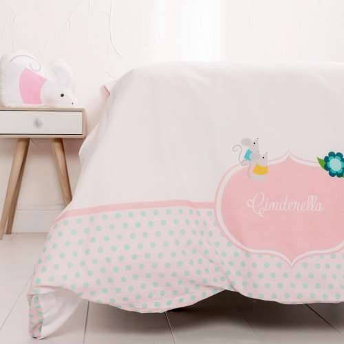 Set pokrivača za poplun HappyFriday Pisana Krevet od 80/90 Pepeljuga 2 Dijelovi Cijena