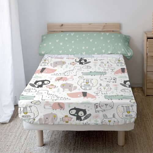 Set posteljine HappyFriday Best buddies Pisana Krevet od 80/90 2 Dijelovi Cijena