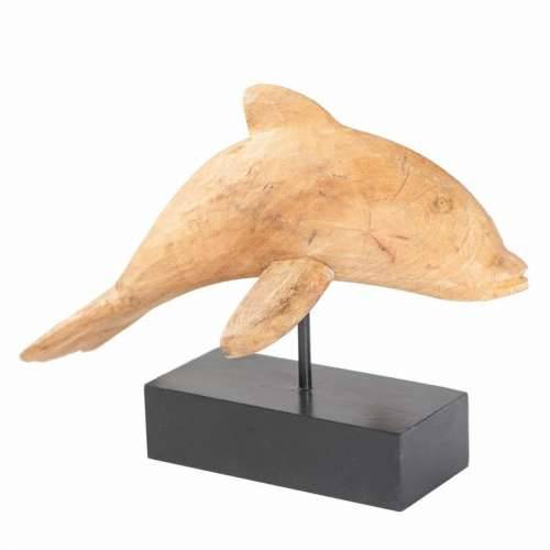 Ukrasna figura Alexandra House Living Prirodno Metal Drvo Manga delfin 17 x 27 x 35 cm Cijena