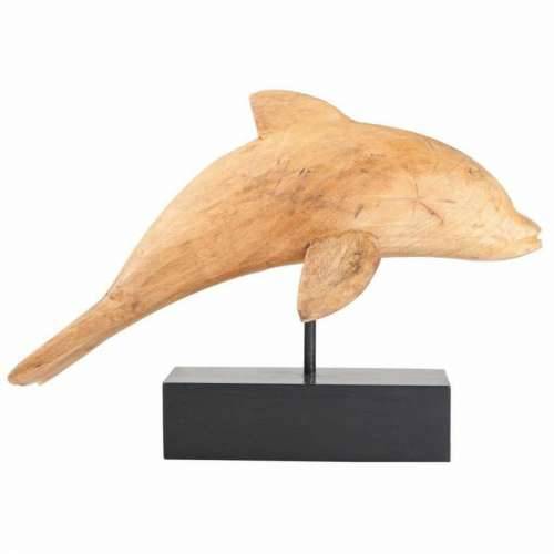 Ukrasna figura Alexandra House Living Prirodno Metal Drvo Manga delfin 17 x 27 x 35 cm Cijena