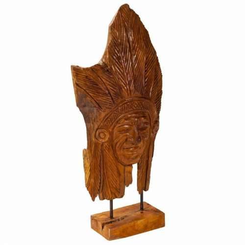 Ukrasna figura Alexandra House Living Prirodno tikovina Indijac 13 x 60 x 30 cm Cijena