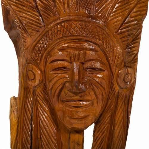 Ukrasna figura Alexandra House Living Prirodno tikovina Indijac 13 x 60 x 30 cm Cijena