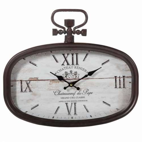 Zidni sat Alexandra House Living Bijela Smeđa Metal 45 x 2 x 40 cm Cijena