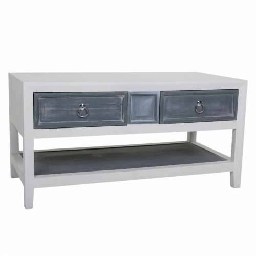 Stolić za dnevni boravak Alexandra House Living Bijela Siva 51 x 53 x 104 cm Cijena