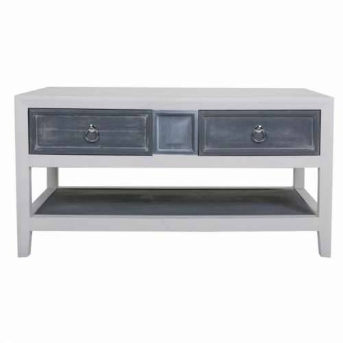 Stolić za dnevni boravak Alexandra House Living Bijela Siva 51 x 53 x 104 cm Cijena