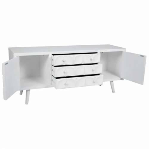 Višenamjenska komoda Alexandra House Living Bijela Jelovina Drvo MDF 43 x 58 x 136 cm Cijena
