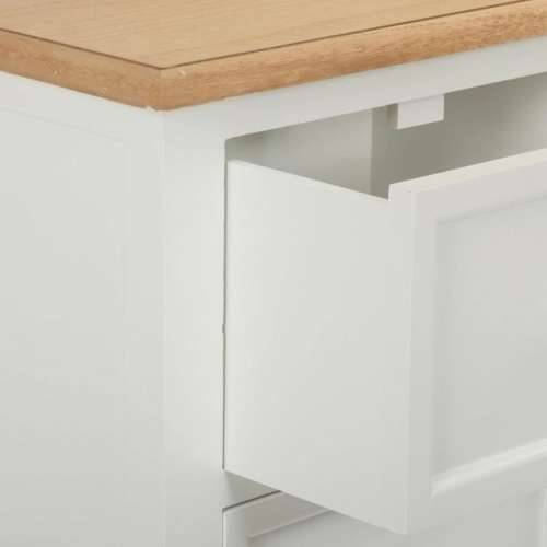 Ormarić s ladicama Alexandra House Living Bijela Prirodno Paulovnija Drvo MDF 35 x 110 x 72 cm Cijena