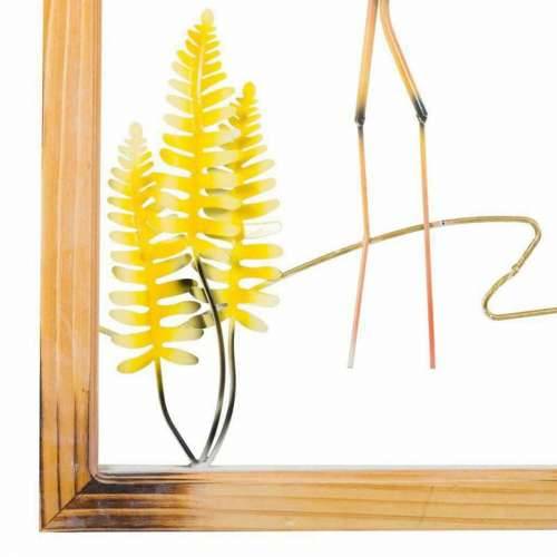 Zidni Ukras Alexandra House Living Pisana Metal Ružičasti plamenac 4 x 87 x 87 cm Cijena