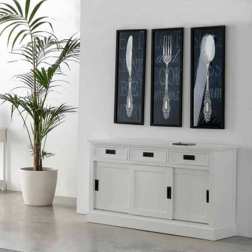Slika Alexandra House Living Staklo Drvo MDF 2 x 93 x 33 cm Cijena