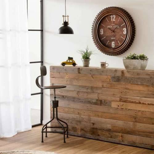 Zidni sat Alexandra House Living Crvena Jelovina Drvo MDF Cijena