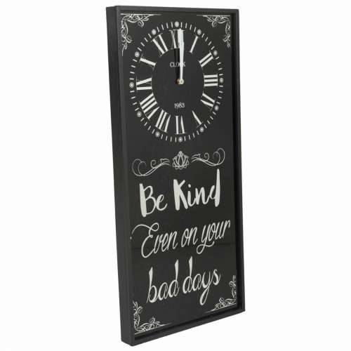 Zidni sat Alexandra House Living Crna Staklo Željezo Drvo MDF 76 x 3 x 36 cm Cijena