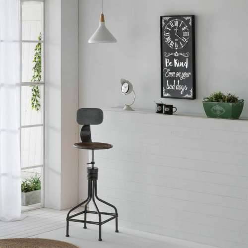 Zidni sat Alexandra House Living Crna Staklo Željezo Drvo MDF 76 x 3 x 36 cm Cijena