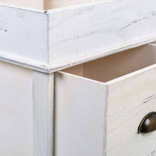 Klupa sanduk Alexandra House Living Bijela Paulovnija Drvo MDF 35 x 50 x 70 cm Cijena