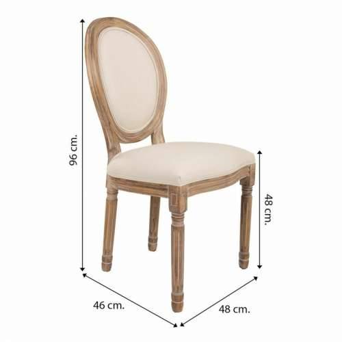 Blagavaonska stolica Alexandra House Living Bež 46 x 96 x 48 cm Cijena
