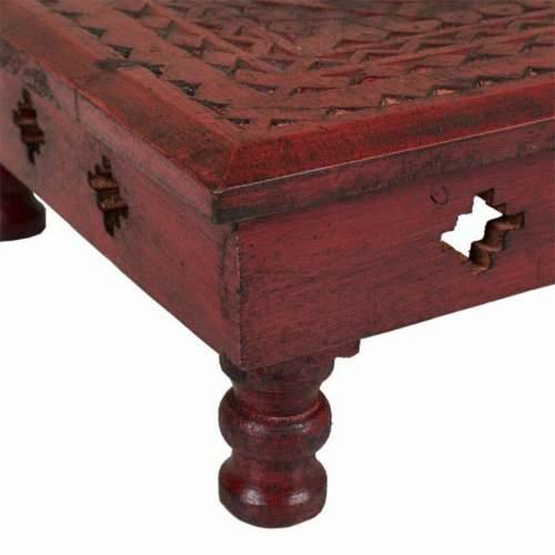 Stolić za dnevni boravak Alexandra House Living Crvena 33 x 14 x 33 cm Cijena