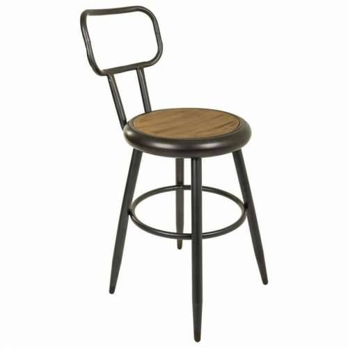 Tabure Alexandra House Living Smeđa Siva Drvo Metal 54 x 92 x 42 cm Cijena