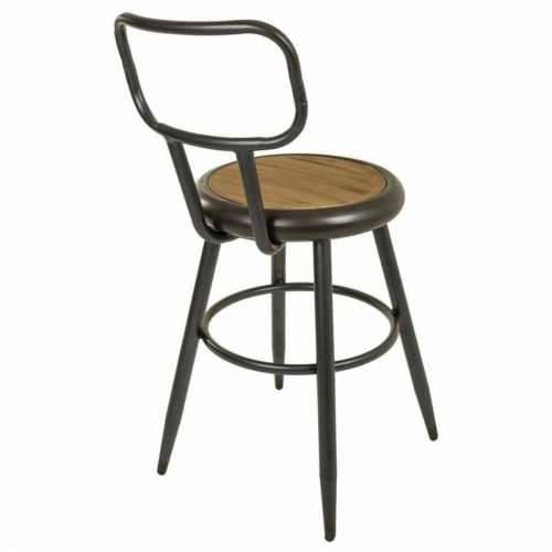 Tabure Alexandra House Living Smeđa Siva Drvo Metal 54 x 92 x 42 cm Cijena